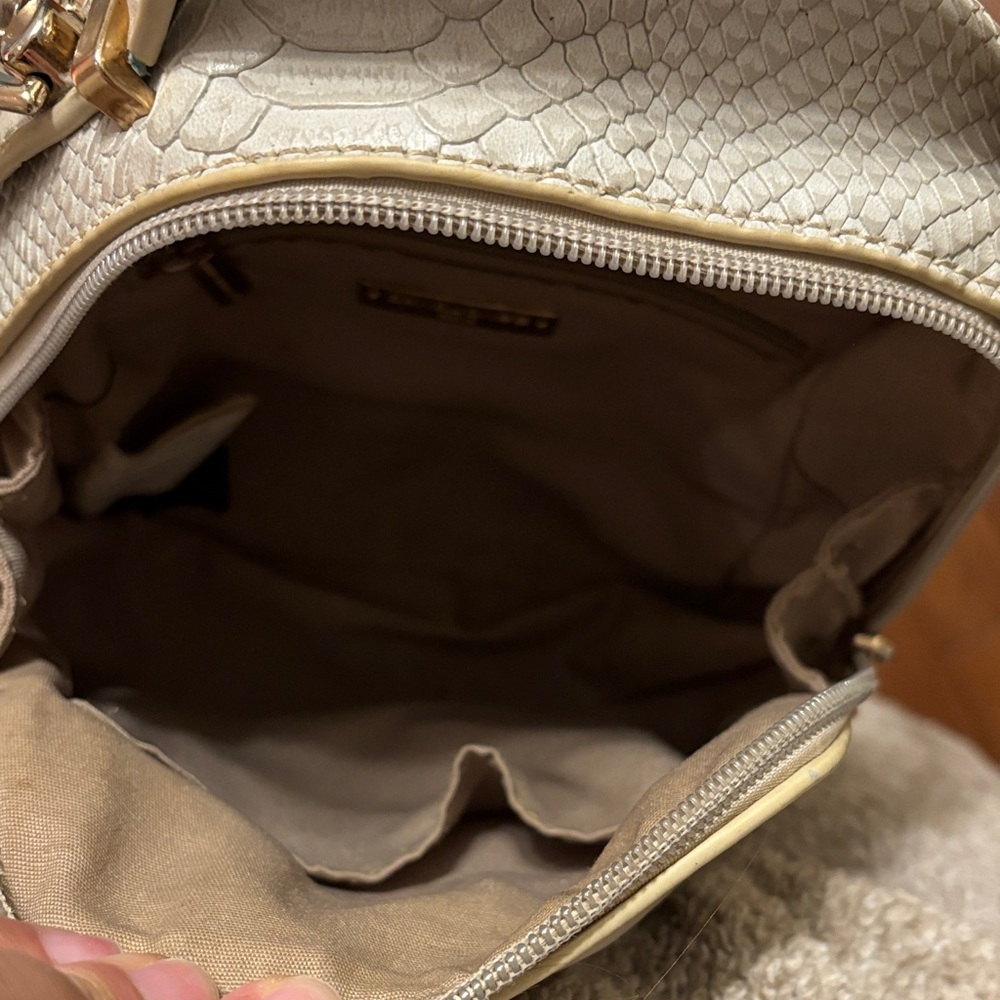 Cream Mini adjustable Backpack - David Jones - Picture 4 of 8